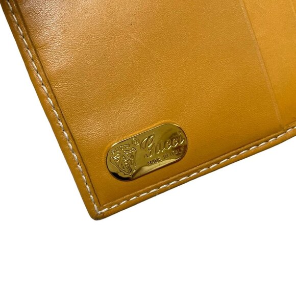Auth GUCCI Old Gucci, Micro GG - Brown Light Brown PVC Leather Bifold Wallet - Picture 5 of 9